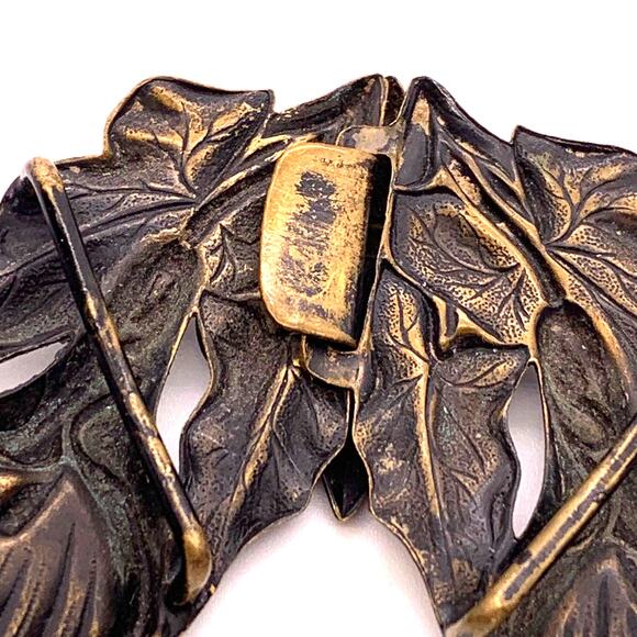 Unbranded Belt Buckle Womens OS Bronze Good Art Nouveau Calla Lily Fleur-de-lis‎ main image 8
